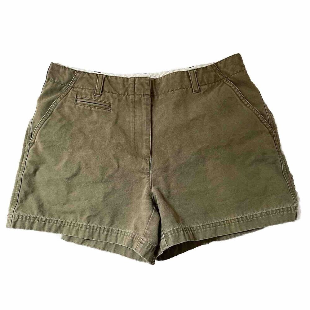Isaac Mizrahi Shorts SIZE 8 Green‎ chino Canvas Target Pockets High Rise